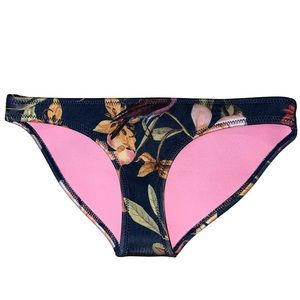 TRIANGL Blue Floral & Bird Print Bikini Bottoms ONLY Size Extra Small
